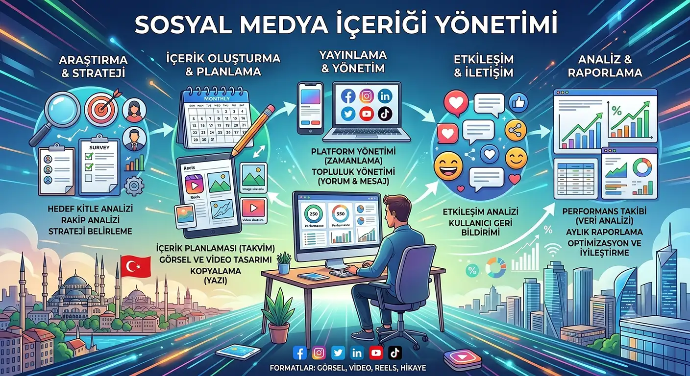 Profesyonel Sosyal Medya İçeriği Üretimi ve Kurumsal Paylaşım Planlaması