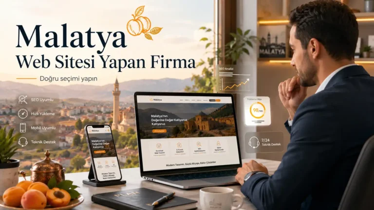 Malatya web sitesi yapan firma seçimi için web tasarım inceleyen işletme sahibi